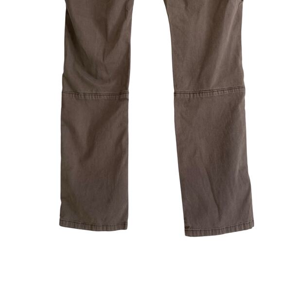 Anthropologie Daughters of Liberation Brown Zip Ankle Straight Cargo Pants Sz 34 - Picture 15 of 16